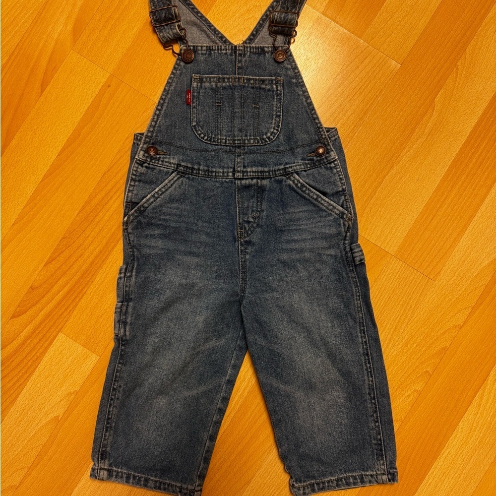 Levi's Classic Blue Kids Overalls Sz 24 Months - Picture 7 of 7